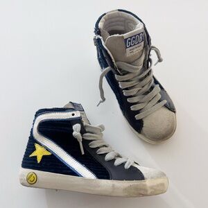 Golden Goose Slide High Top Corduroy Sneakers